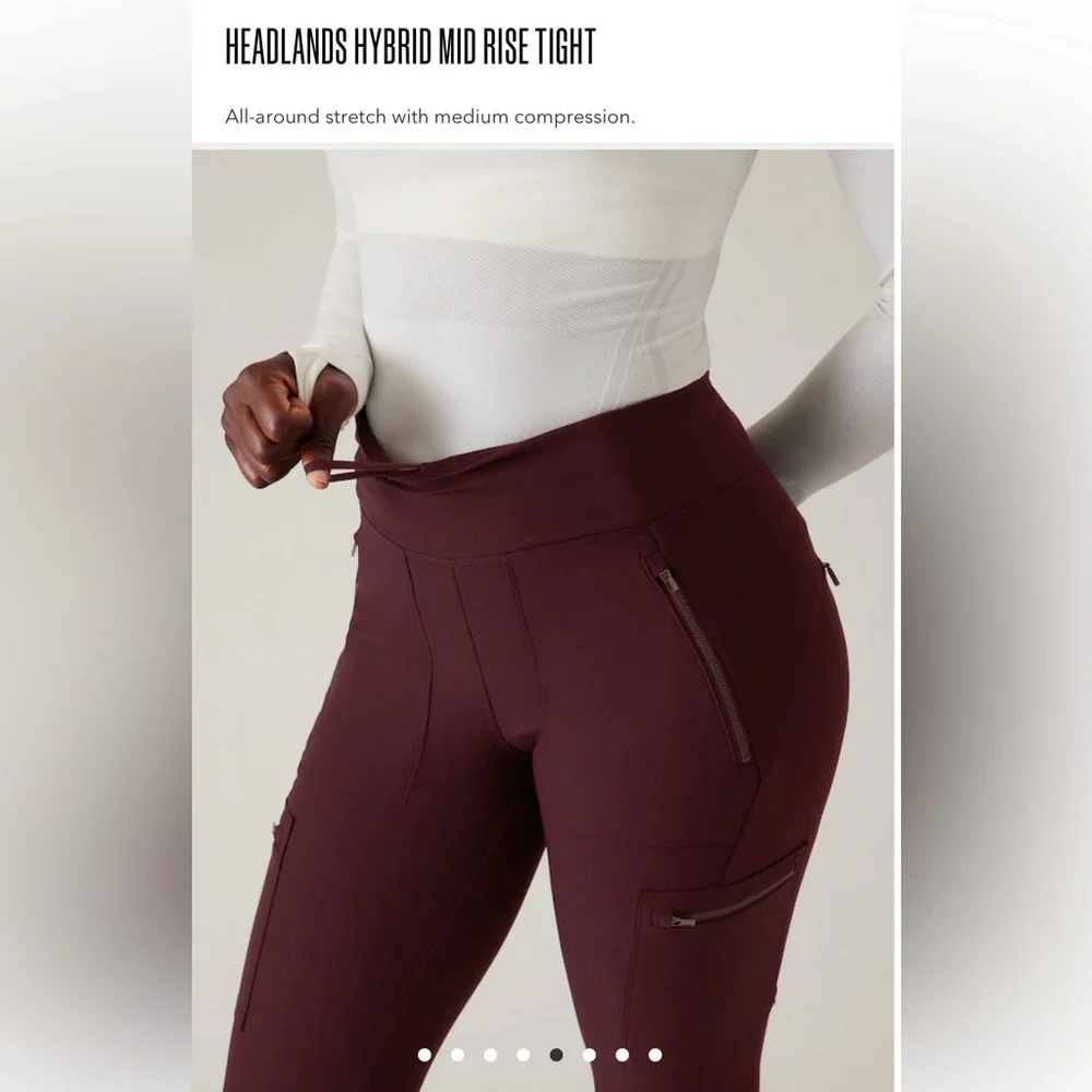 NEW WITHOUT TAGS ATHLETA HEADLANDS HYBRID MID RISE TIGHT. - Picture 1 of 11